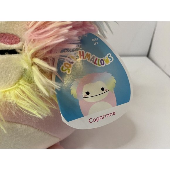 Squishmallows Caparine Bigfoot Plush 8 inch‎ Plush Tie Dye Pastel Rainbow W/ Tag - Picture 2 of 10